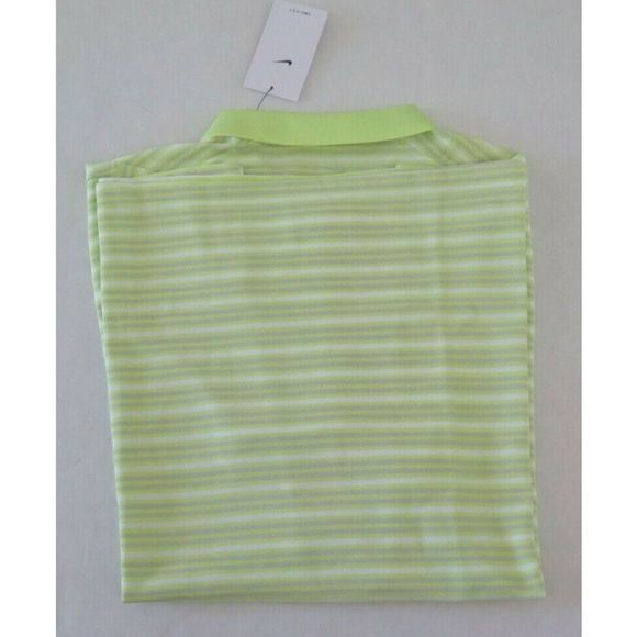 Nike BV0363 736 Men's Sz XL Lemon Twist Dri-FIT Victory Striped Golf Polo - Picture 8 of 10